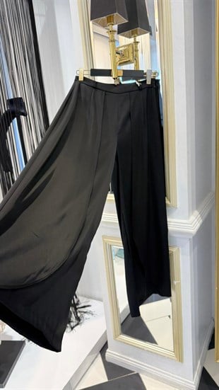 Ön Yırtmaç Detay Palazzo Pantolon