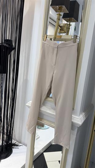 Düğmeli Krep Pantolon