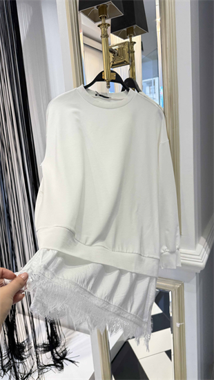Dantel Detay Sweat Tunik