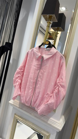 Puantiyeli Bomber Ceket 