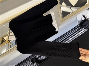 İnci Düğmeli Angora Hırka