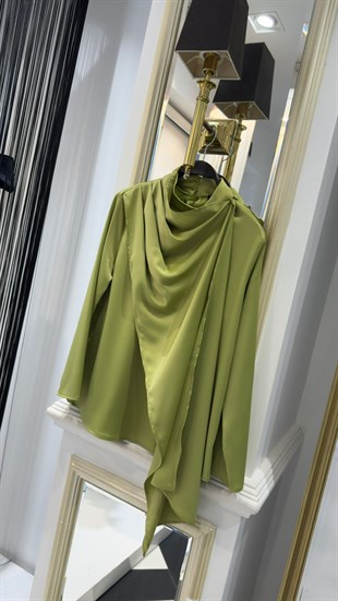 Anvelog Yaka Düğmeli Bluz