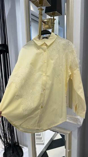 Güpür Detaylı  Gömlek