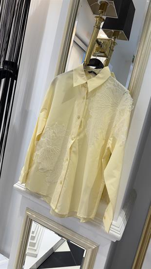 Güpür Detaylı  Gömlek