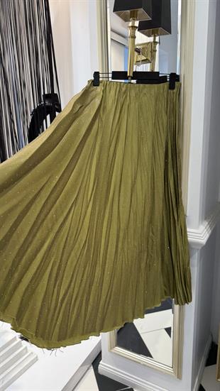 Işıltılı Saten Etek