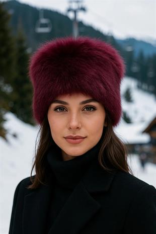 Kalın Peluş Kalpak Şapka