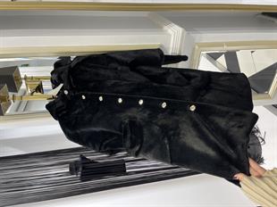 Kapişonlu Triko Kol Kaban