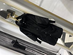 Kapişonlu Triko Kol Kaban