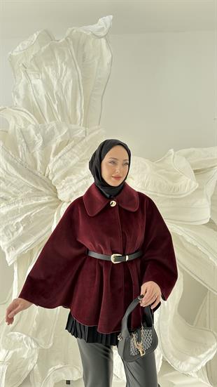 Kemerli Düğmeli Panço