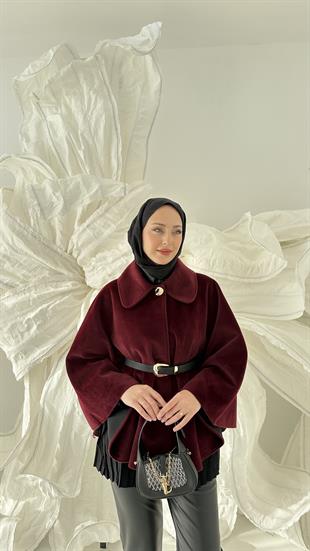 Kemerli Düğmeli Panço