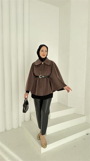 Kemerli Düğmeli Panço