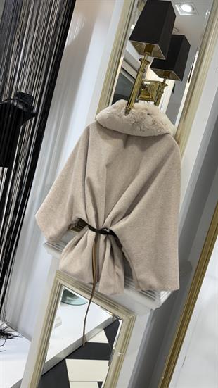 Kemerli Kürklü Ceket