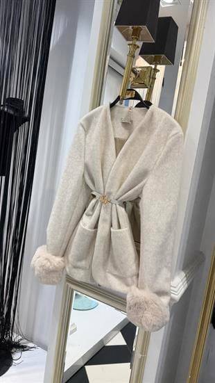 Kol Kürklü Peluş Kaban