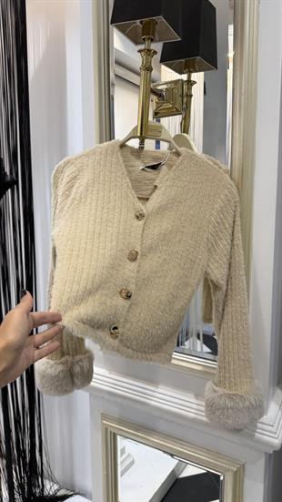 Kürk Detay Etekli Takım