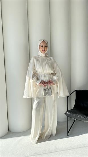 Organze Pantolonlu Takım