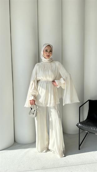 Organze Pantolonlu Takım