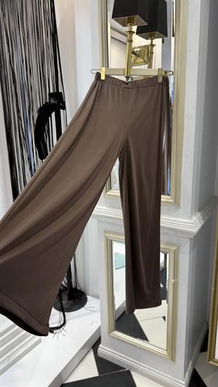 Şifon Detaylı Pantolonlu Takım