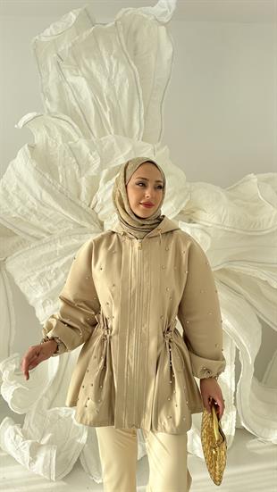 Tasarım Kapüşon Trenç