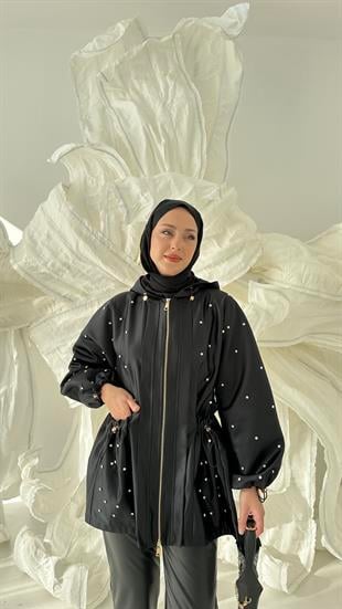 Tasarım Kapüşon Trenç