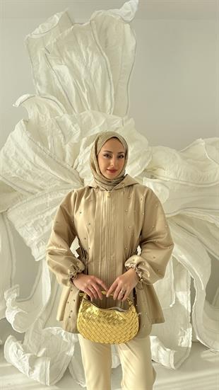 Tasarım Kapüşon Trenç