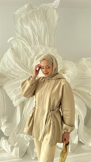 Tasarım Kapüşon Trenç