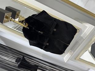 Yakası Kürklü Yelek