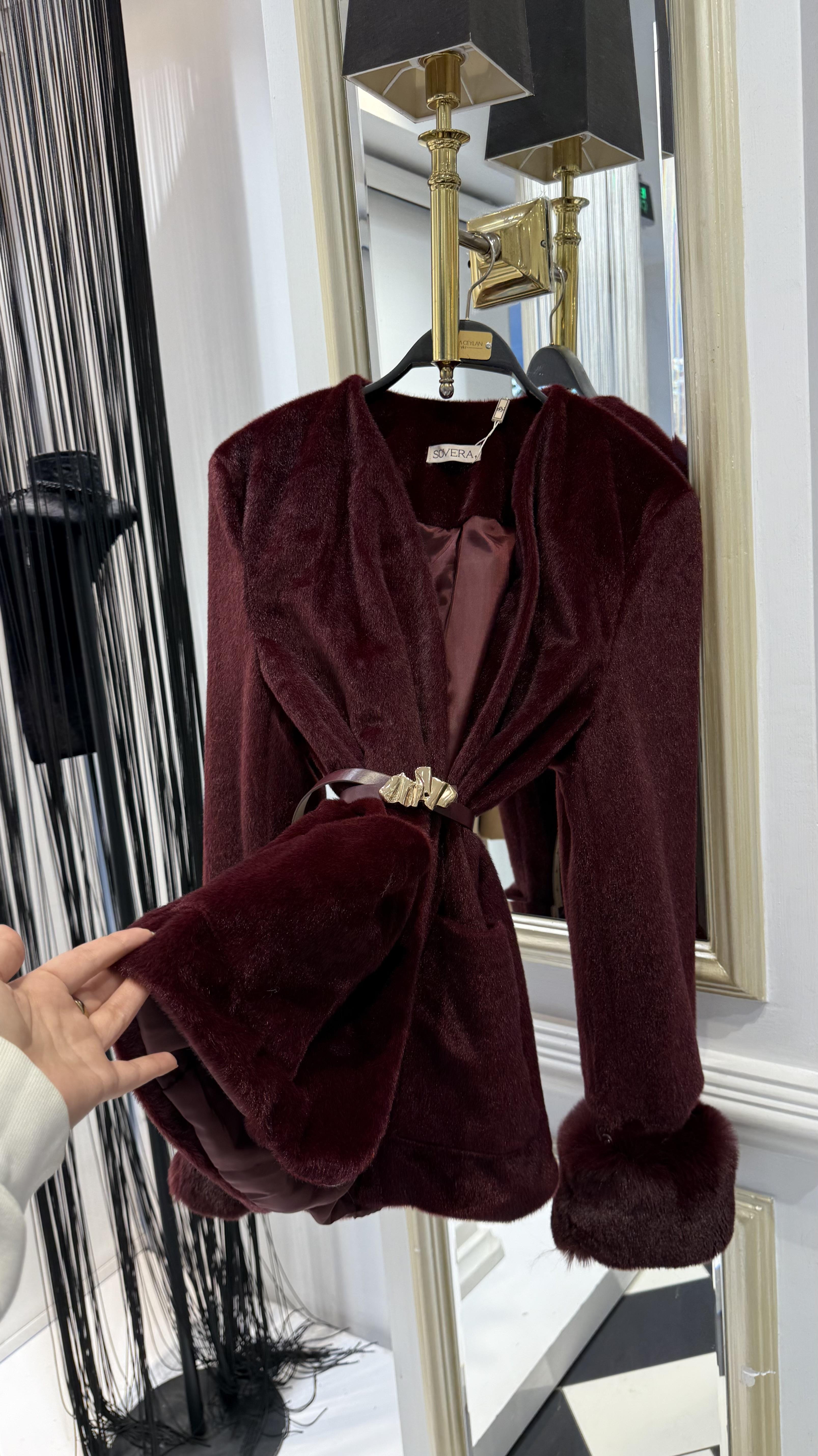 Kol Kürklü Peluş Kaban