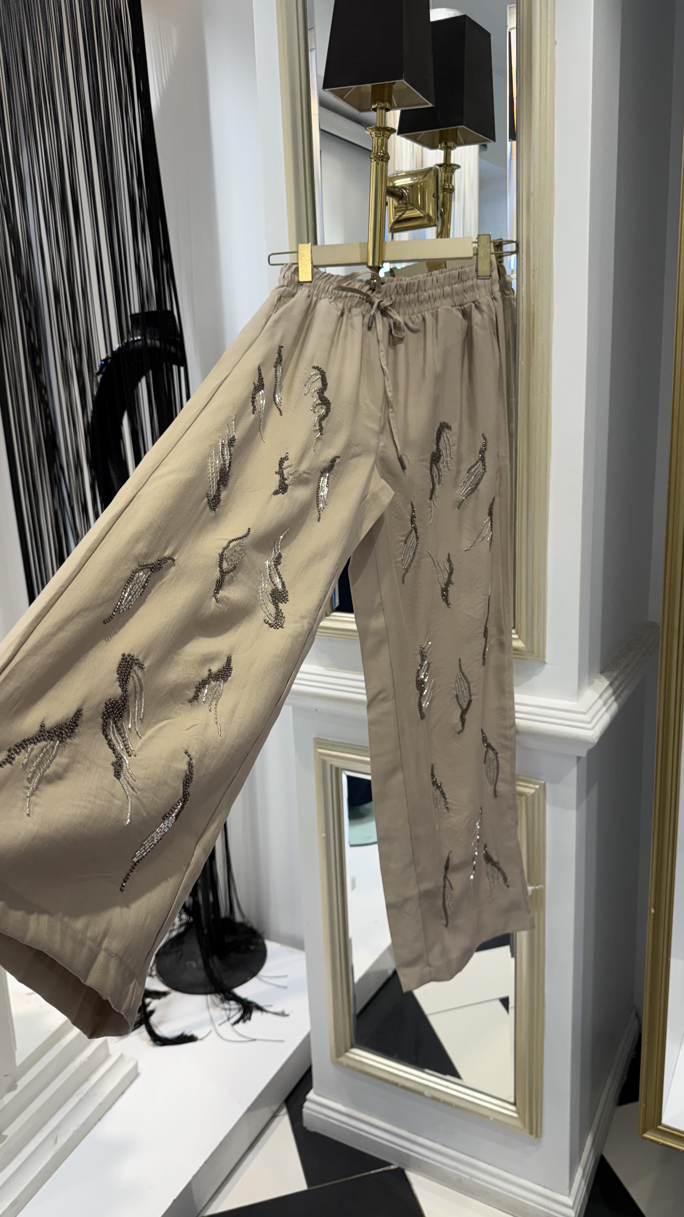 Taş İşleme Pantolon