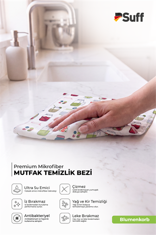 Suff Blumenkorb 10lu Mutfak Bezi 40x40
