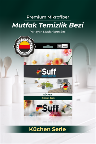 Suff Küchen Mikrofiber Mutfak Bezi 60x40 cm - Dekoratif Desenli