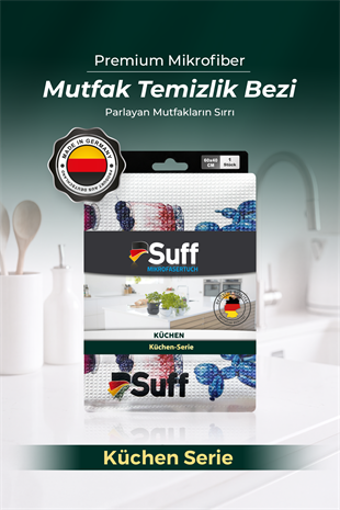 Suff Küchen Mikrofiber Mutfak Bezi 60x40 cm - Dekoratif Desenli