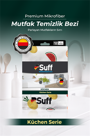 Suff Küchen Mikrofiber Mutfak Bezi 60x40 cm - Dekoratif Desenli