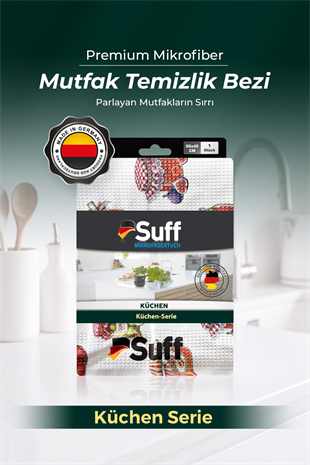 Suff Küchen Mikrofiber Mutfak Bezi 60x40 cm - Dekoratif Desenli