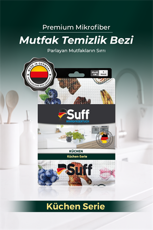 Suff Küchen Mikrofiber Mutfak Bezi 60x40 cm - Dekoratif Desenli