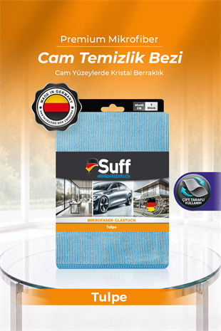 Suff Tulpe Cam Temizleme Bezi 40x40