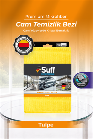 Suff Tulpe Cam Temizleme Bezi 40x40