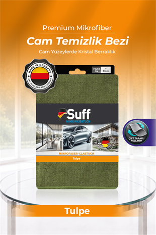 Suff Tulpe Cam Temizleme Bezi 70x50