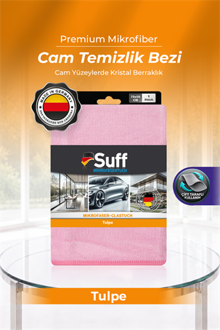 Suff Tulpe Cam Temizleme Bezi 70x50