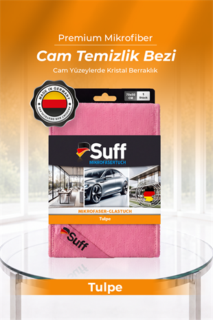 Suff Tulpe Cam Temizleme Bezi 70x50