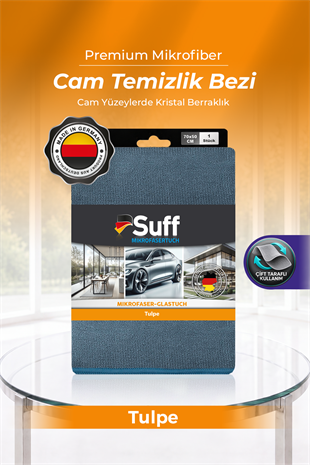 Suff Tulpe Cam Temizleme Bezi 70x50