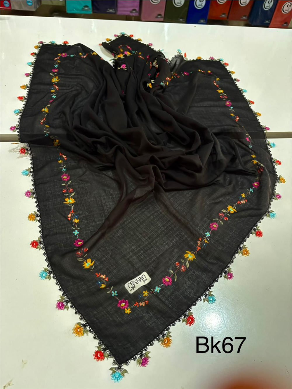 İğne Oyalı Yazma Bk67