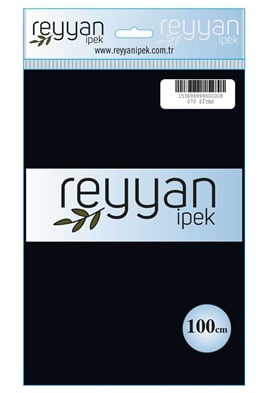 Reyyan İpek Düz yazma (siyah) RD-070