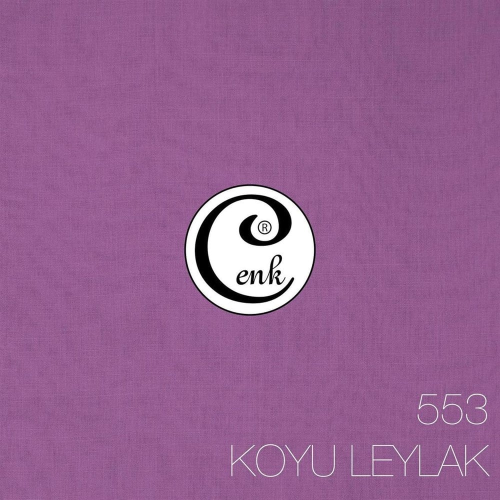CENK DÜZ RENK YAZMA (553-KOYU LEYLAK)