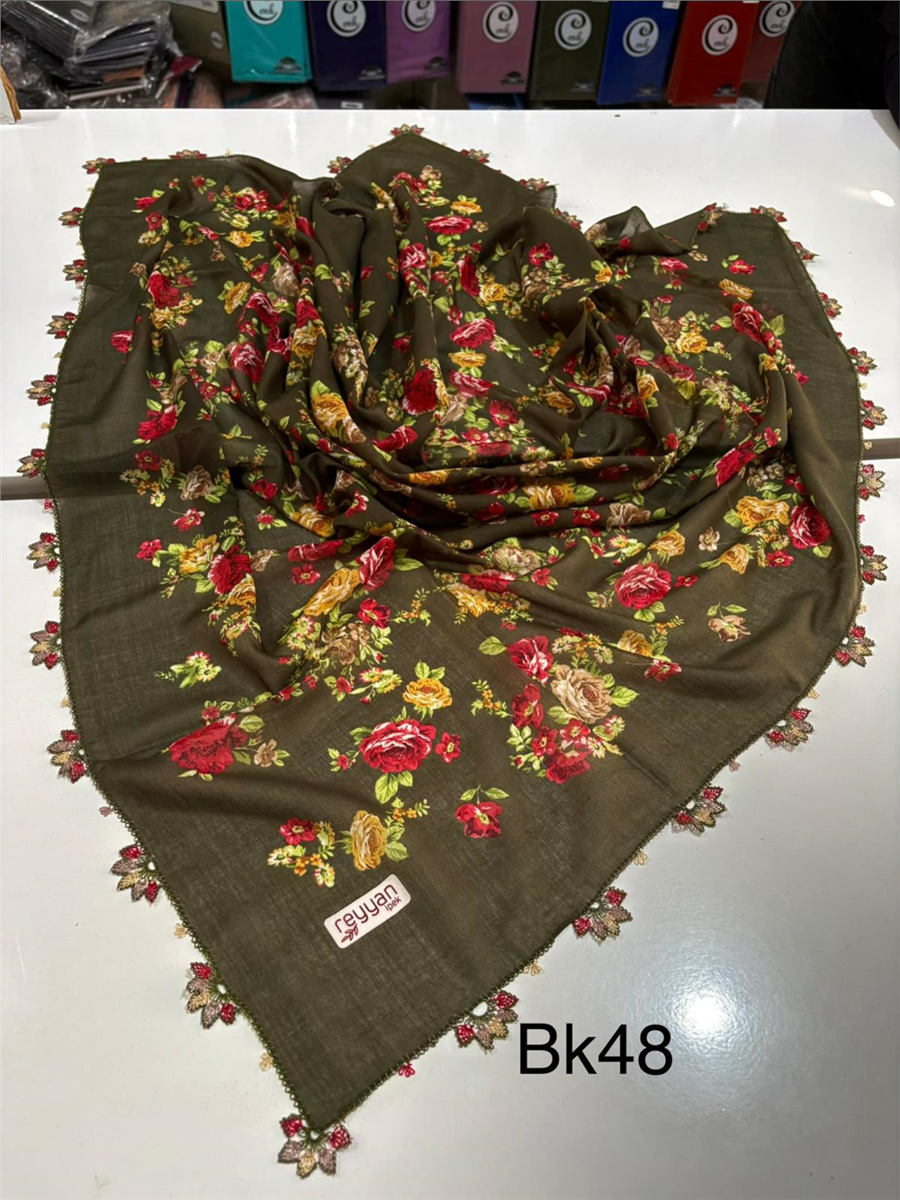 İğne Oyalı Yazma Bk48