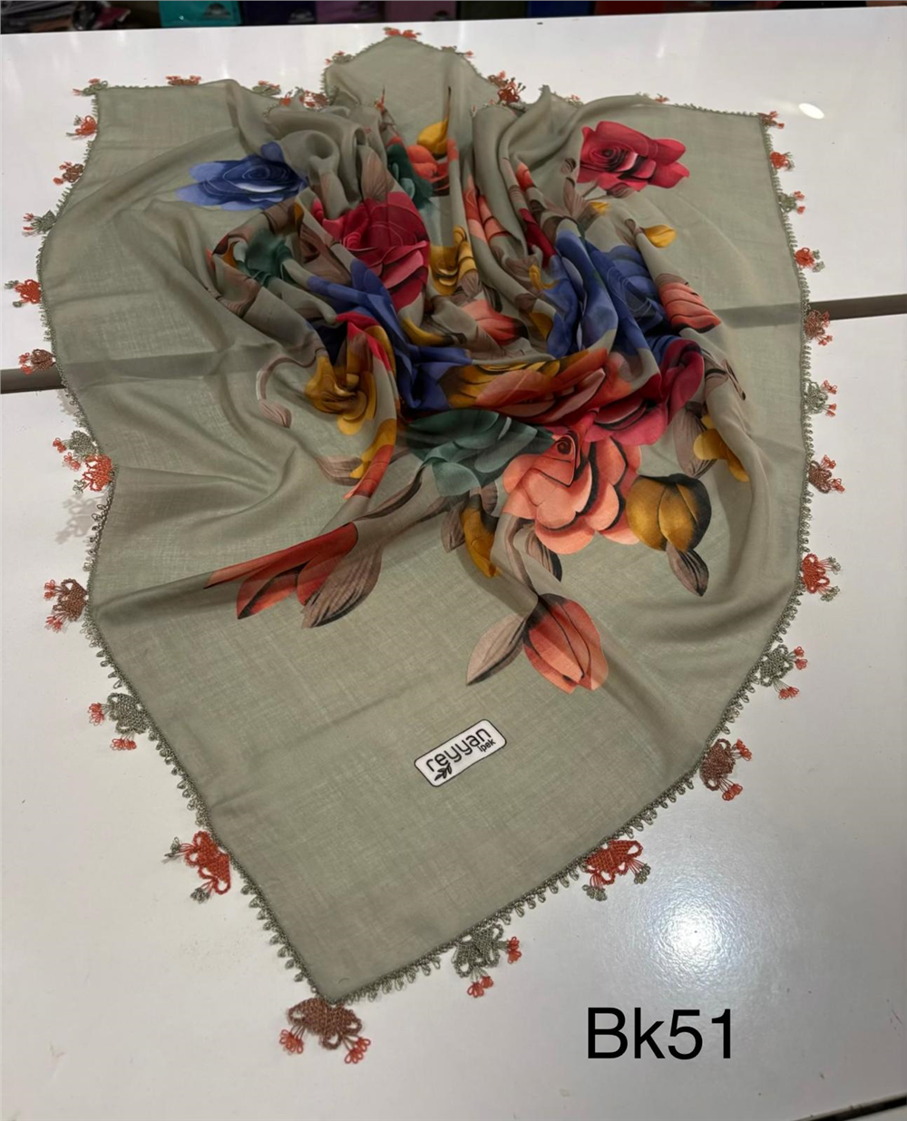 İğne Oyalı Yazma Bk51