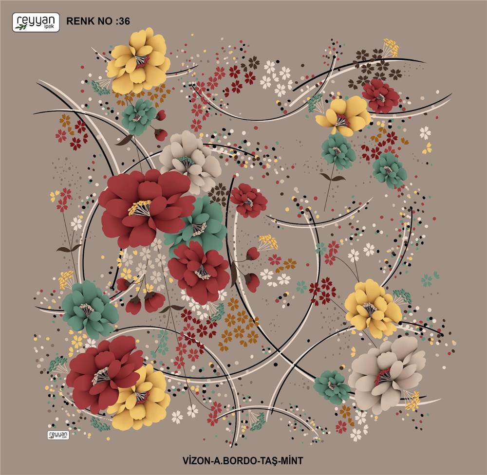 Reyyan İpek Yazma RY336-15