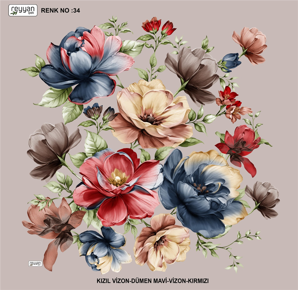 Reyyan İpek Yazma RY365-12