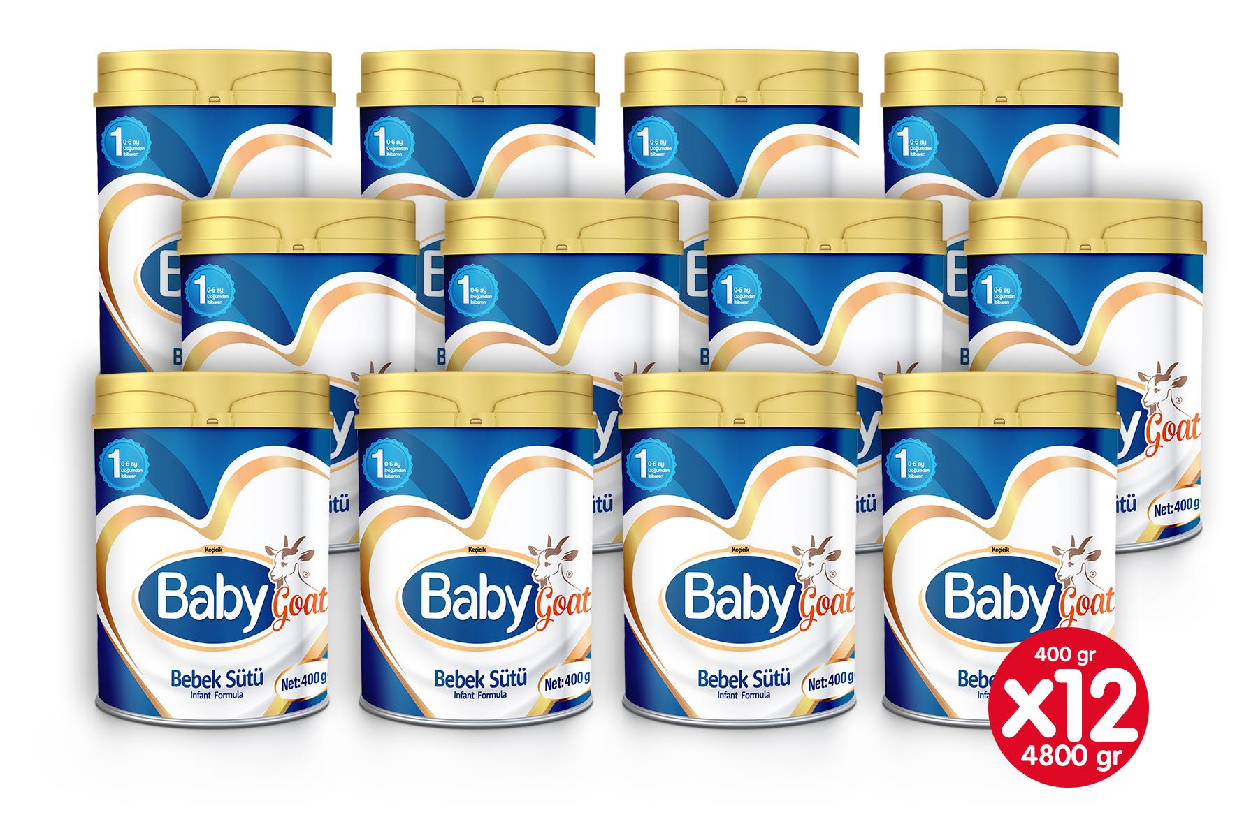 BABY GOAT BEBEK SÜTÜ 1- 400 GR-KLASİK 12'Lİ