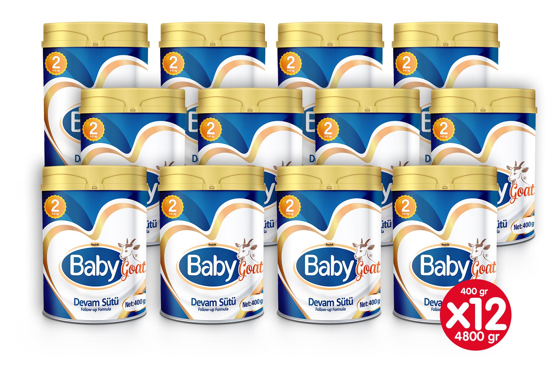 BABY GOAT DEVAM SÜTÜ 2- 400 GR-KLASİK 12'Lİ