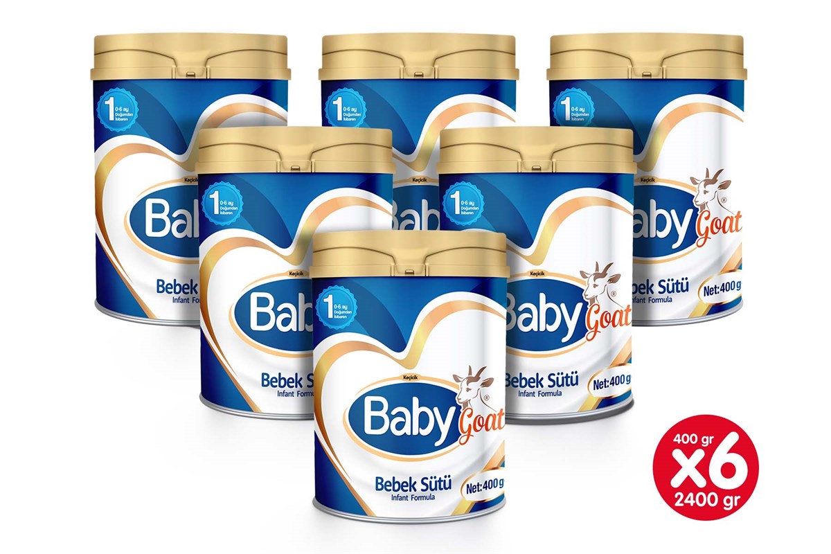 Baby Goat® 1 Numara Bebek Sütü 400gr 6'lı Paket | babygoat.com.tr